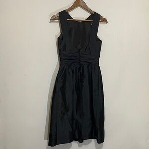 ALFRED SUNG Black Midi  Cocktail Dress Sz 2